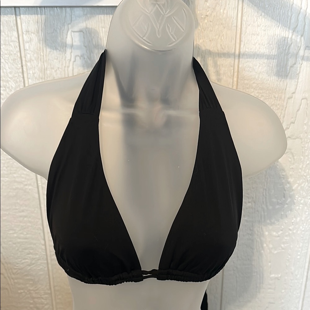 Black Halter Bikini Top